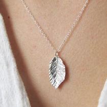 Image result for Sterling Silver Leaf Necklace