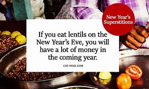 Image result for New Year's Superstitions