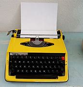 Image result for Yellow Typewriter