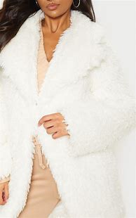 Image result for White Faux Fur Jacket