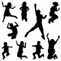 Image result for Kids Jumping Silhouette