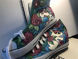 Image result for Hand Painted High Top Shoes