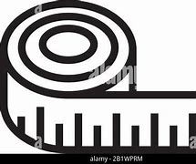 Image result for Measuring Tape Icon Black