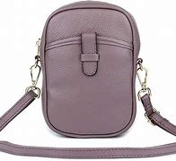 Image result for Genuine Leather Crossbody Phone Bag