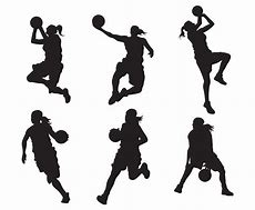 Image result for Women Basketball Silhouettes