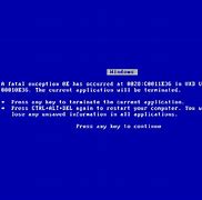 Image result for Gambar Laptop Blue Screen