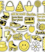 Image result for Yellow Aesthetic Stickers
