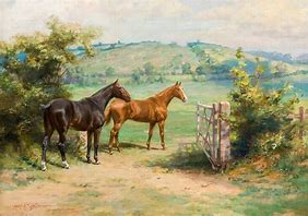 Image result for Farm Horse Painting