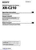 Image result for Sony XR-C210