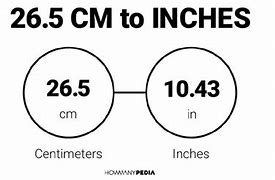 Image result for 26 5 Cm to Inches