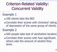 Image result for Concurrent Validity