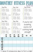 Image result for Fitness Planner of 5 Day