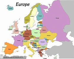 Image result for Europe Map. Not Labeled