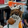 Image result for Giannis Finals with Trophies