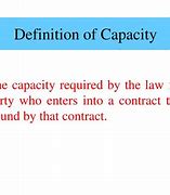 Image result for Define Capacity in Law