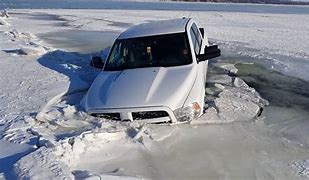 Image result for Truck On Lake Ice Fishing