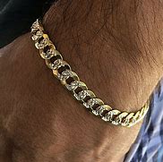 Image result for Men's Gold Watch and Bracelet Set
