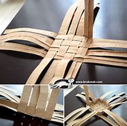 Image result for Paper Bag Basket Weaving