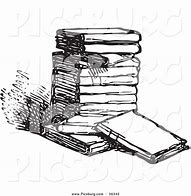 Image result for Old Book Clip Art Black and White