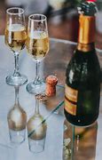 Image result for Open Champagne Bottle with Wine Glass