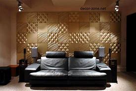 Image result for 85 Inch TV Living Room Design with 3D Wall Panels