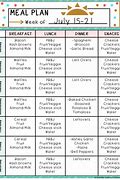 Image result for Meal Plan Day Care Printable