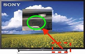 Image result for Location of the Power Button On a Sony Xr55a80j Bravia TV