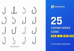 Image result for Fishing Rod Hook Icon
