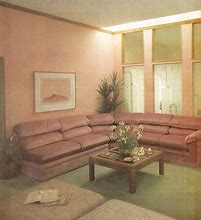 Image result for 1980 Living Rooms Brown Decor