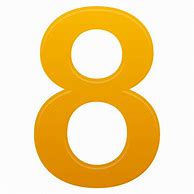 Image result for Clip Art Number 8 Yellow