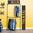 Image result for Clothes Rack Against Wall