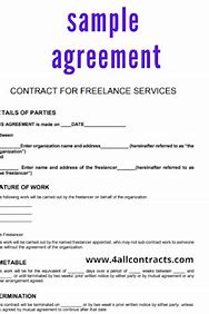 Image result for Contract Agreement Between Two Parties Word Template