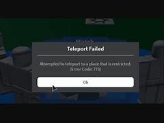 Image result for Error Code 773 Roblox