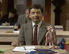 Image result for Mr Bean Body Cast GIF