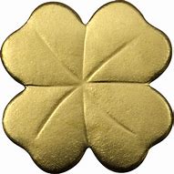 Image result for Gold Four Leaf Clover