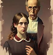 Image result for American Gothic Ai Painting