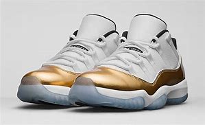 Image result for Nike Jordan Retro 11 Gold High