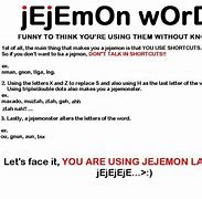 Image result for Jejemon Sample