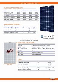 Image result for Solar Panel Technical Data Sheet