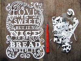 Image result for Paper Cut Typography