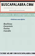 Image result for contraproducente