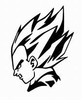 Image result for Vegeta Drawing Easy Stencil