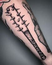 Image result for Baseball and Bat Tattoo