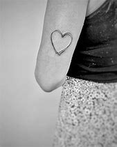 Image result for Simple Black Heart Tattoo