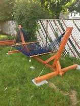 Image result for Wooden Hammock Stand
