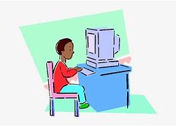 Image result for Person Using a Computer Clip Art