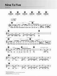 Image result for 9 to 5 Dolly Parton Sheet Music