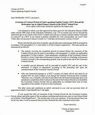 Image result for Service Contract Extension Letter