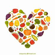 Image result for Cartoon Fruit and Vegetable Heart