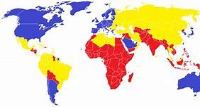 Image result for 1st 2nd 3rd World Country Map